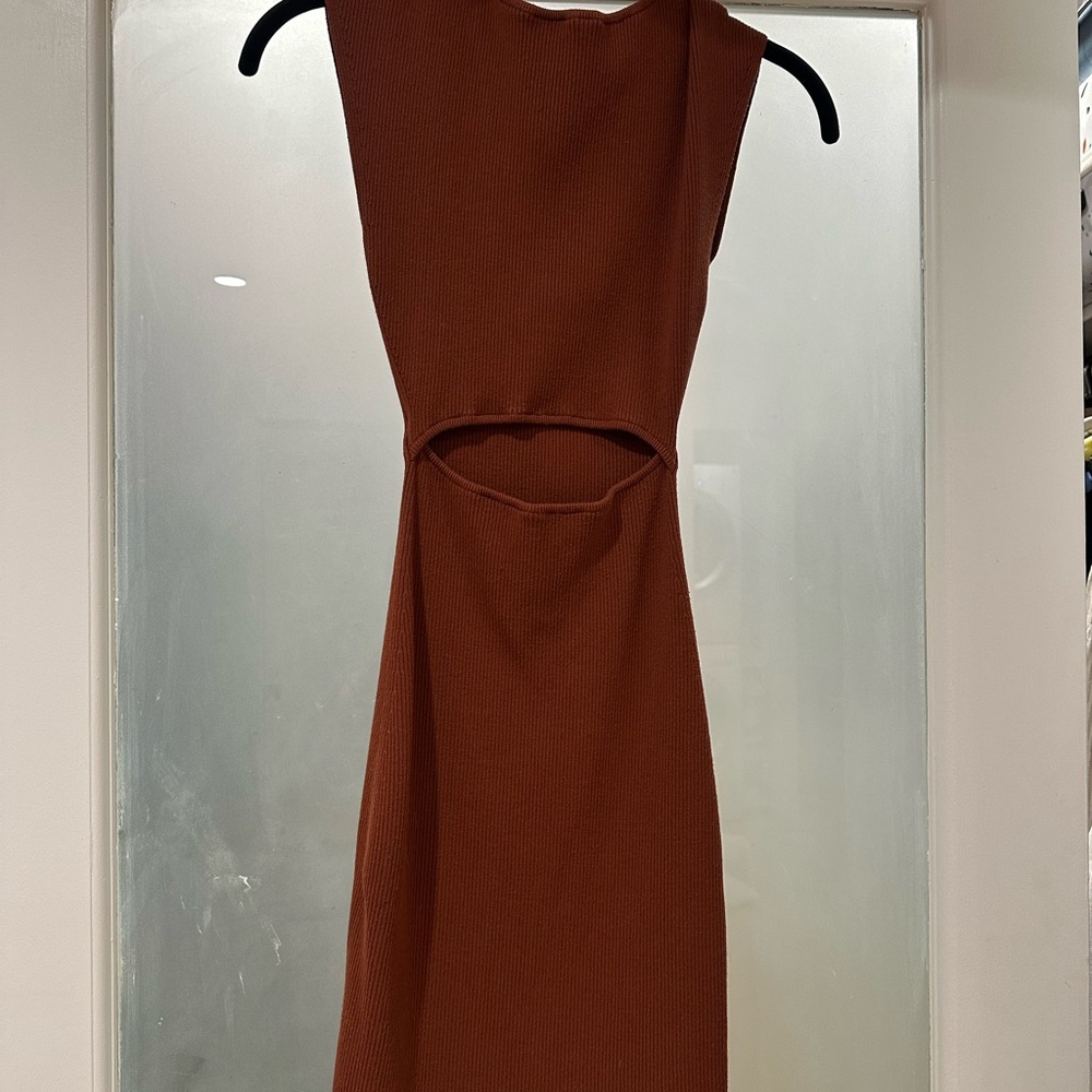 Wilfred Terracotta Knit Dress